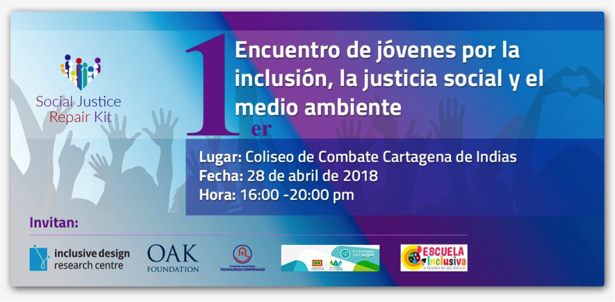 Screenshot of event invitation showing the title, location, date and time of the event as well as the event sponsors